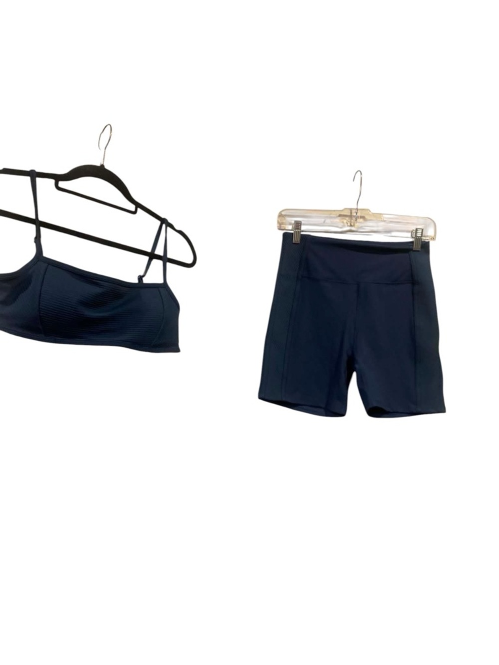 Vuori Navy High-Rise Performance Bike Shorts